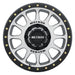 Method mr305 nv black and silver flywheel wheel displayed in 17x8.5 0mm offset 8x6.5 design