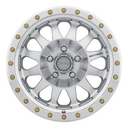 Method mr304 double standard 17x8.5 wheel silver gold truck