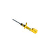 Yellow hydraulic jack on white background - bilstein b6 shock absorbers.