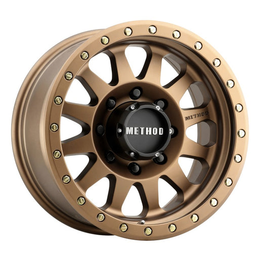 Method mr304 double standard 17x8.5 0mm offset bronze truck wheel