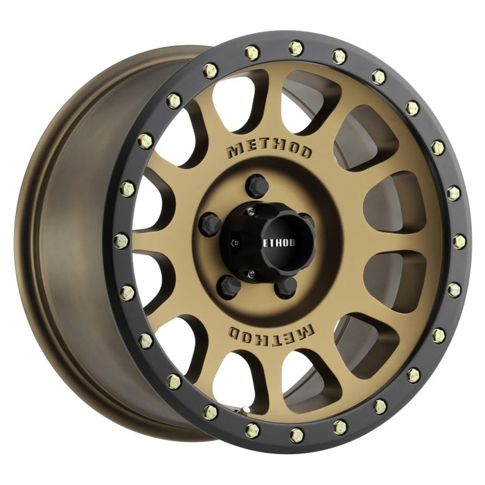 Method mr305 nv 18x9 wheel in black and gold finish