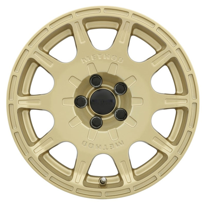 Method mr502 vt-spec 2 15x7 +15mm offset 5x100 gold wheel with black center cap