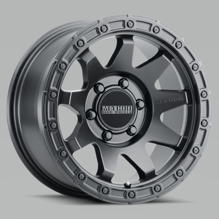 Method mr317 18x9 matte black and silver finish wheel