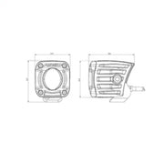 Rigid industries revolve light pod front bumper cover sketch - pair