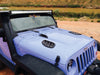 Blue jeep wrangler jk hood side vent kit, black pair - featured image