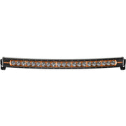 Radiance+ curved 40in. Rgbw light bar with black, orange, and white leds