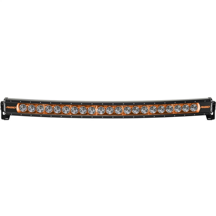 Radiance+ curved 40in. Rgbw light bar with black, orange, and white leds