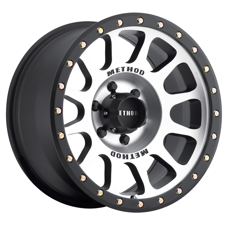 Method mr305 nv 18x9 12mm offset black machined wheel
