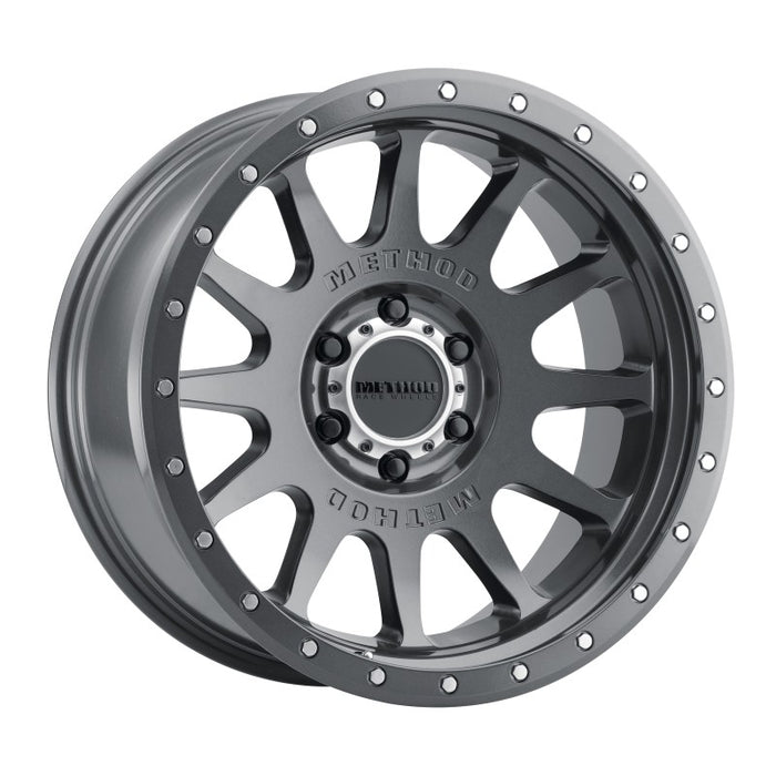 Method mr605 nv 20x10 gloss titanium wheel with black rim
