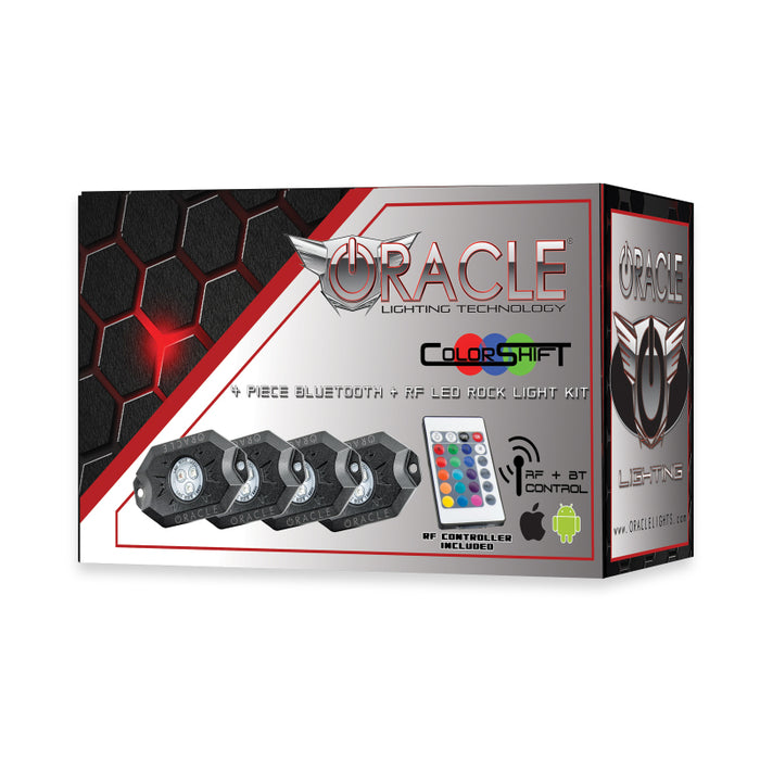 Oracle Bluetooth + RF Underbody Rock Light Kit - 4 PCS - ColorSHIFT