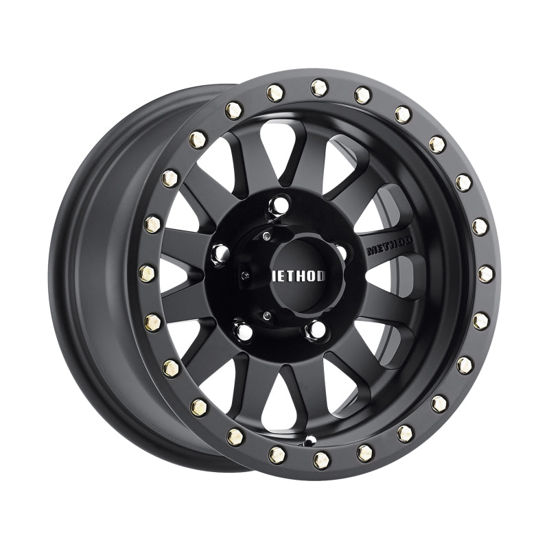 Method mr304 double standard 15x8 matte black wheel