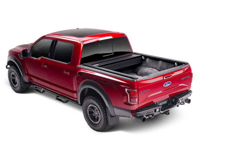 Red truck with black bed cover - retraxone xr for tacoma with 5ft double cab and trax rail