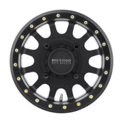 Method mr401 utv beadlock matte black wheel with gold studs