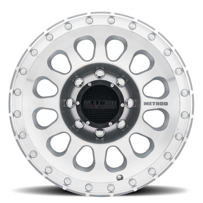 Method mr315 17x9 12mm offset wheel - white and black with center hole