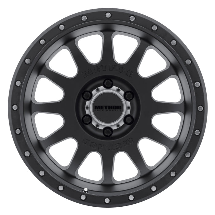 Method mr605 nv 20x10 matte black wheel with white center