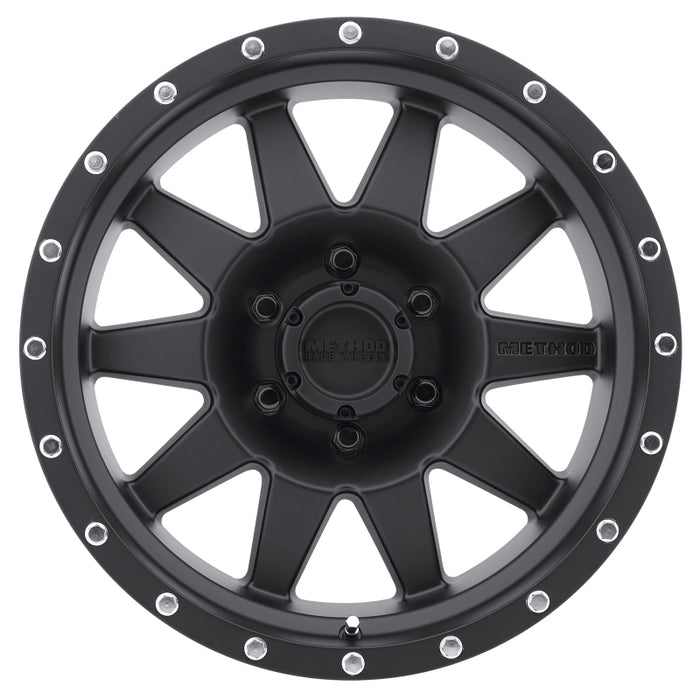 Method mr301 the standard matte black wheel with white spoke