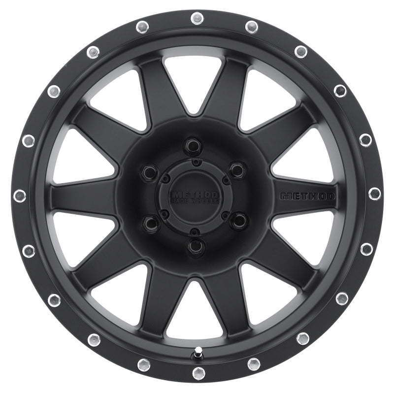 Method mr301 the standard 17x9 12mm offset matte black wheel