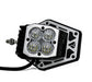 Baja Designs NightHawk Mirror Kit with LEDs mounted in headlight.