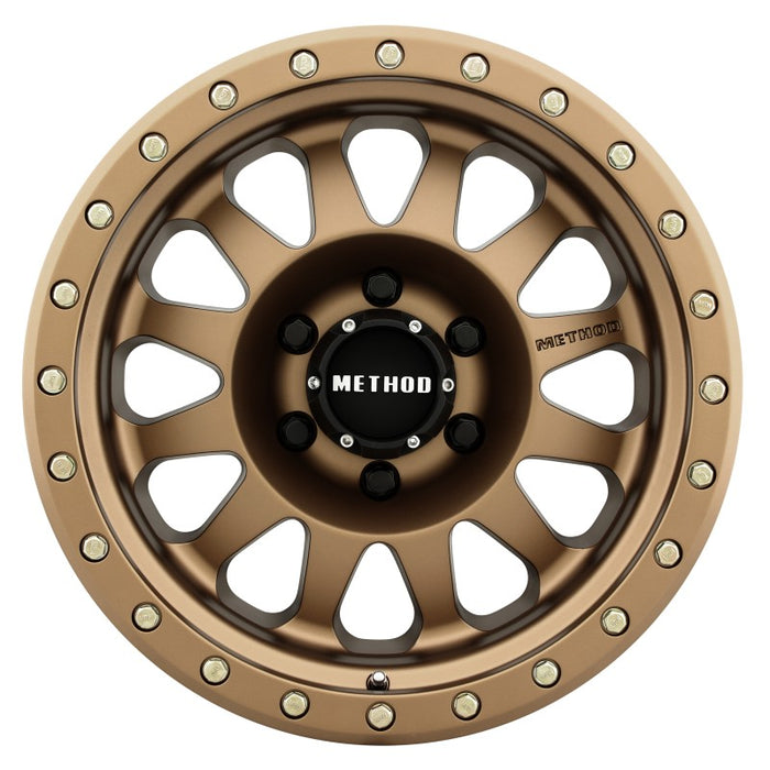 Method mr304 double standard bronze wheel with method branding on wheel