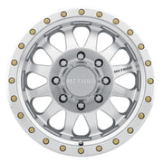 Method mr304 double standard 17x8.5 wheel white gold spokes