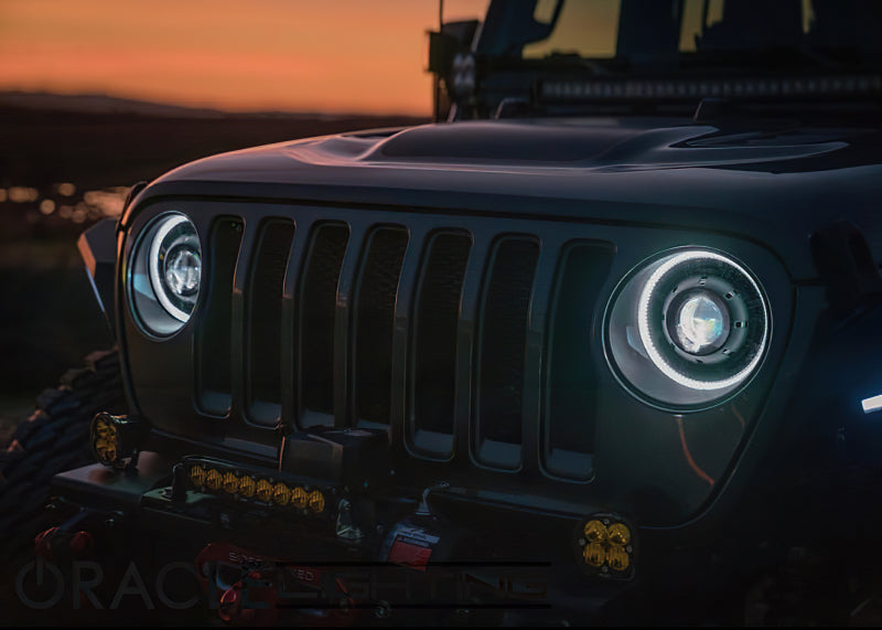 Oracle Jeep JL/Gladiator JT Oculus Switchback Bi-LED Projector Headlights - Amber/White Switchback