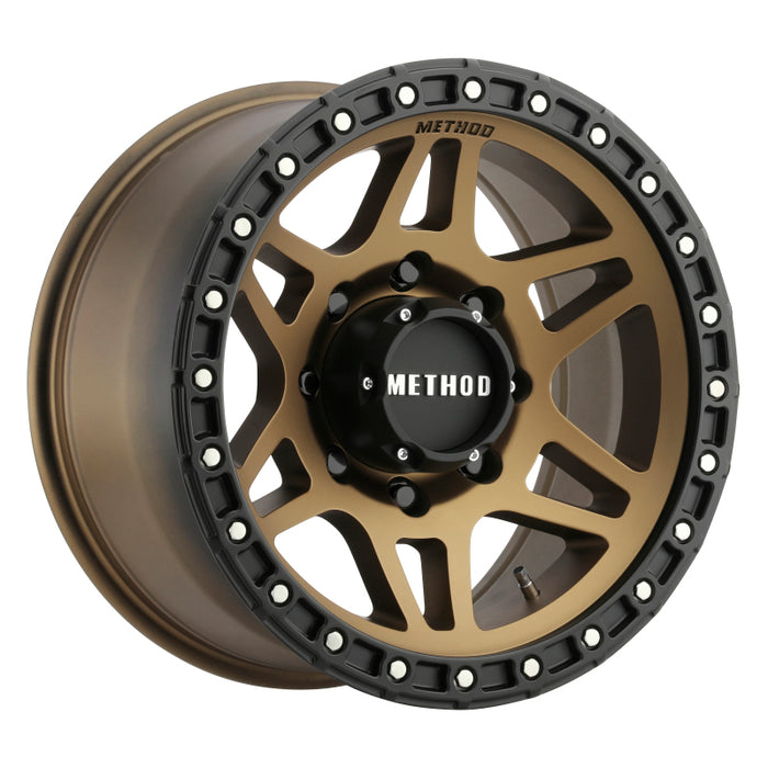 Method mr312 18x9 wheel with black and gold finish