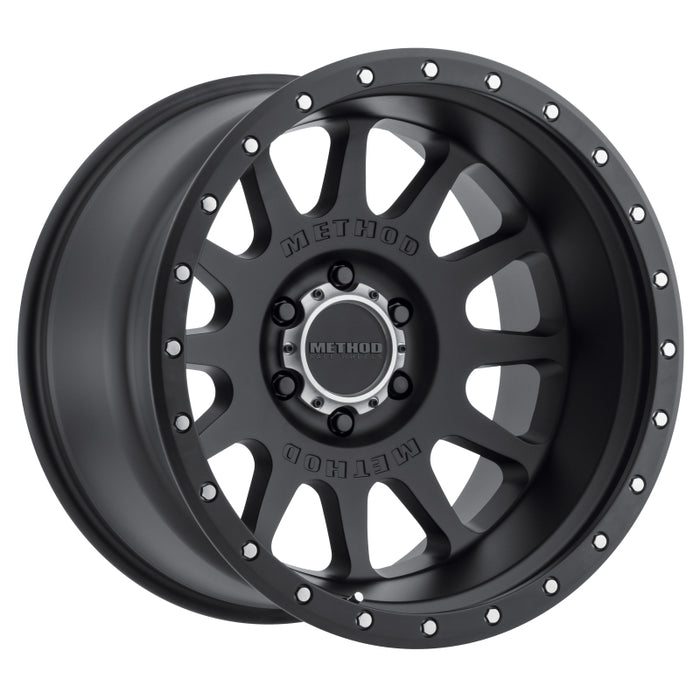 Method mr605 nv 20x9 matte black wheel with white center