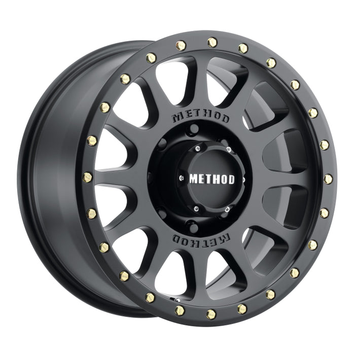 Method mr305 nv 17x8.5 matte black wheel with machined spokes