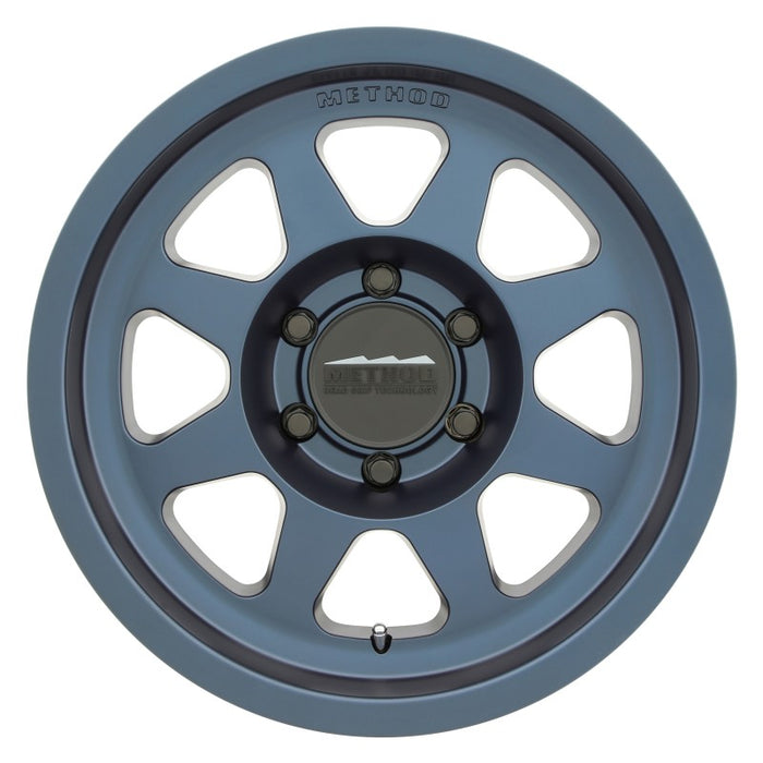 Method mr701 16x8 0mm offset bahia blue wheel