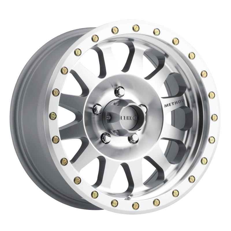 Method mr304 double standard 17x8.5 silver truck front wheel