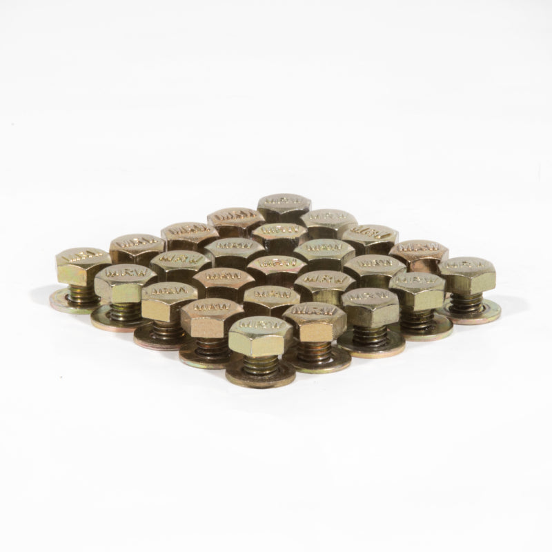 Method lip bolt zinc plate mrw street kit - pile of nuts on white background