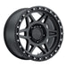 Method mr312 17x8.5 matte black wheel with rivets