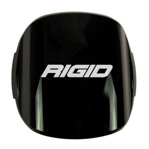 Rigid industries single light cover for adapt xp - black with white logo on helmet.