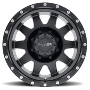 Method mr301 the standard 17x9 12mm offset matte black wheel