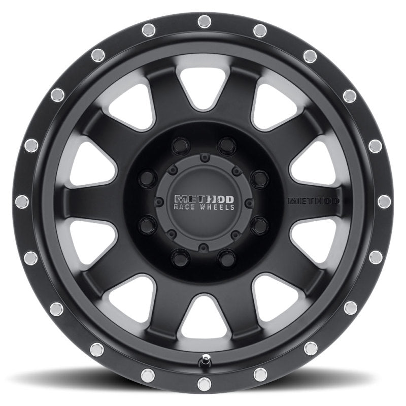 Method mr301 the standard 17x9 12mm offset matte black wheel