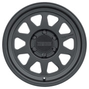 Method mr316 17x8.5 matte black wheel on white background