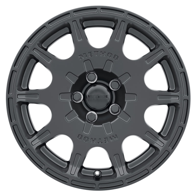 Method mr502 vt-spec 2 wheel with black center cap, matte black finish
