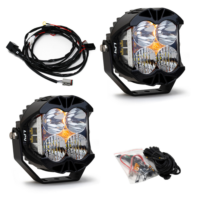 Baja Designs Jeep JL/JT Rubicon Bumper LED Light Kit - Black LED Lights