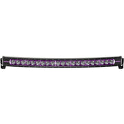 Rigid industries radiance+ curved 40in. Rgbw light bar with black and purple leds