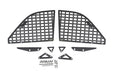 Black plastic front bumper guards for bmw displayed in dv8 21-23 ford bronco rear window molle panels.
