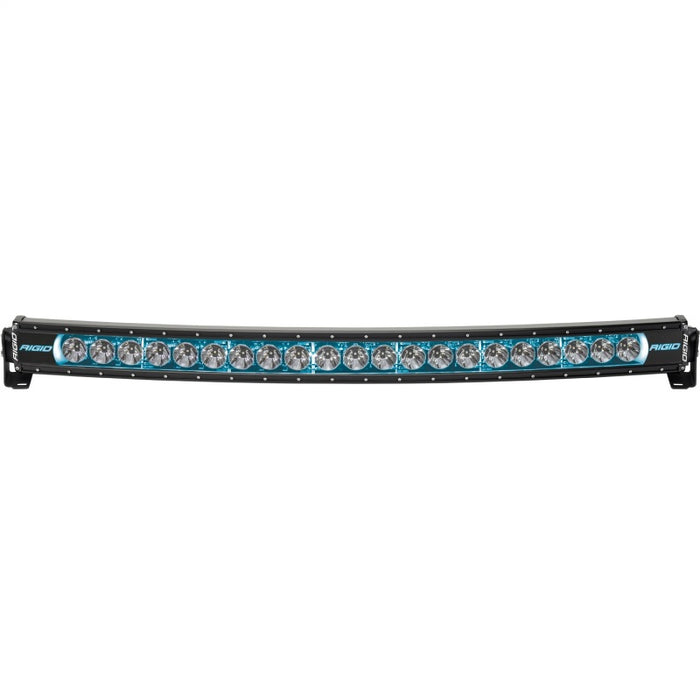 Rigid industries radiance+ curved 40in. Rgbw light bar with blue and white leds