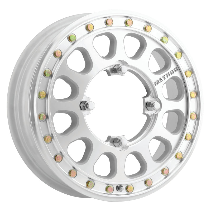 Method mr401-r utv beadlock 15x5 wheel with nuts and bolts on white background