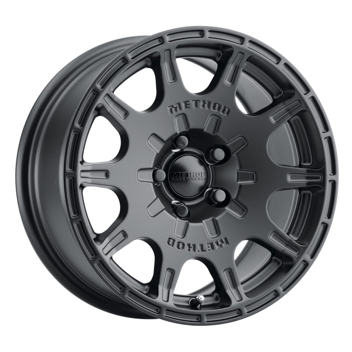 Method mr502 vt-spec 2 wheel in matte black finish with black rim, 15x7 size