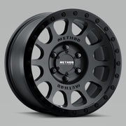 Method mr305 nv 18x9 -12mm offset double black wheel