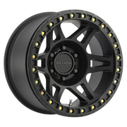 Method mr106 beadlock 17x9 black wheel with gold studs