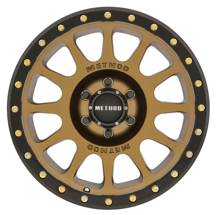 Method mr305 nv 18x9 +18mm offset 6x135 94mm cb method bronze/black street loc wheel with fly fishing rod