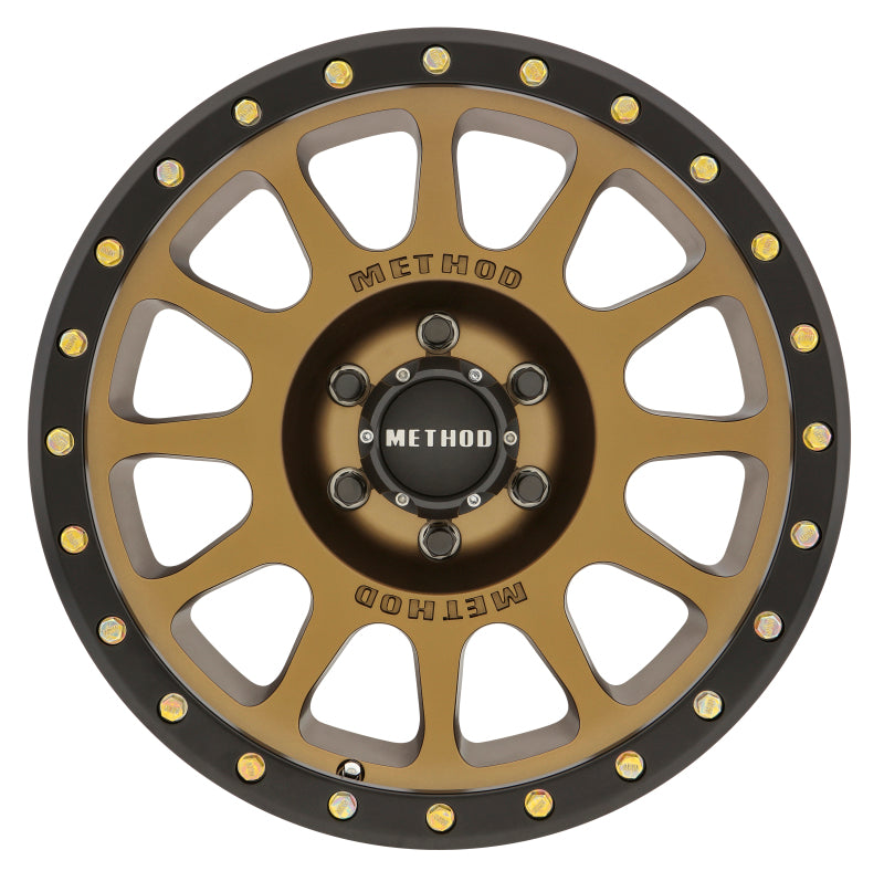 Method mr305 nv 17x8.5 0mm offset 6x135 bronze/black street loc wheel fly fishing