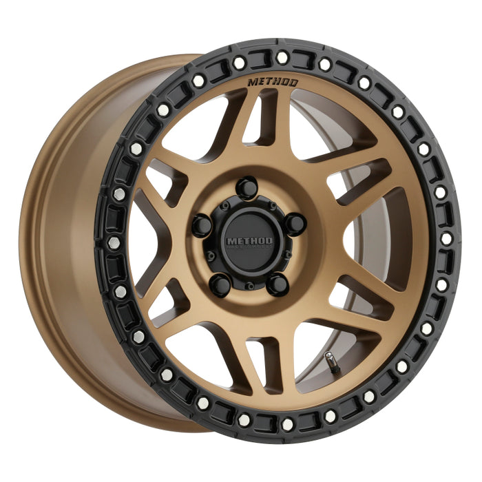 Method mr312 18x9 black and gold finish wheel