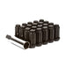 Method lug nut kit - spline - 14x2.0 - 6 lug kit - black - product image of black plastic tube on white background