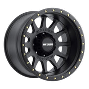 Method mr605 nv 20x10 -24mm offset matte black wheel with gold studs